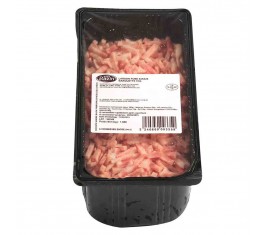 Lardon fumé 5x5x25 en barquette sous gaz