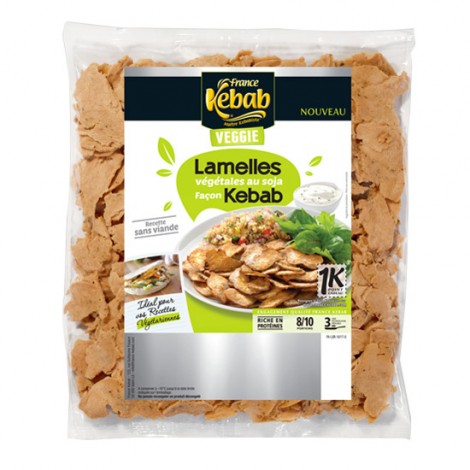 Lamelles végétales au soja façon kebab 850g