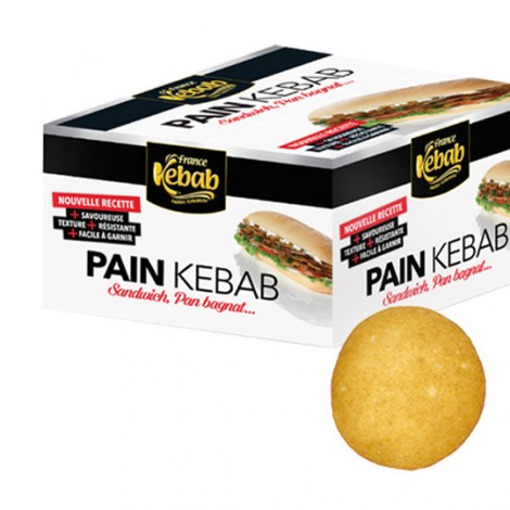 Pain rond pour sandwich / kebab 110g - 36 pains
