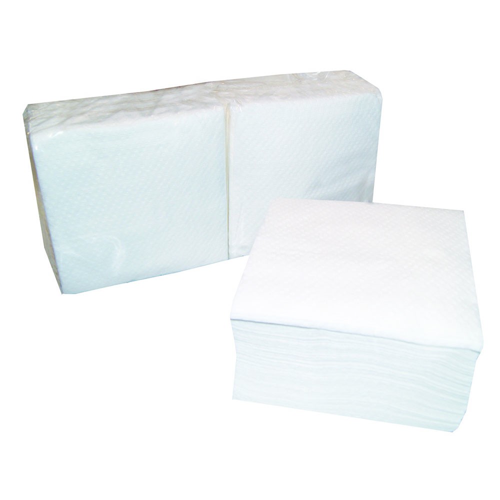 SERVIETTE PAPIER BLANC 1 PLI 30X30MM