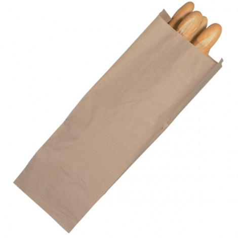 Sacs de regroupement kraft brun semi extensible 30 + 20 x 90 cm