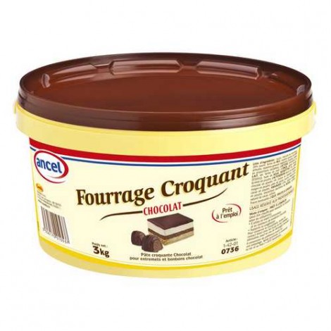 Fourrage croquant chocolat
