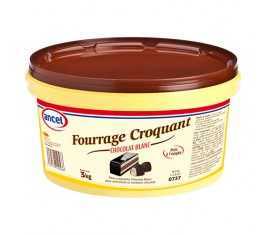 Fourrage croquant chocolat blanc