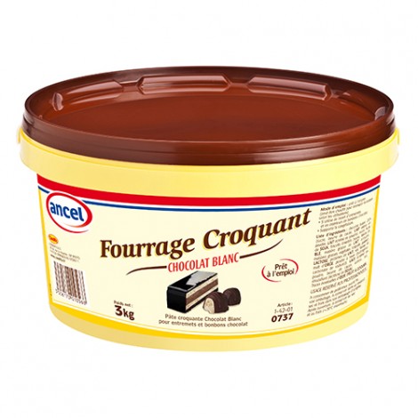 Fourrage croquant chocolat blanc