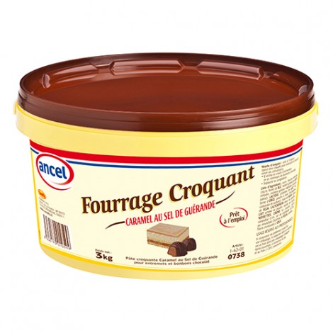 Fourrage croquant caramel au sel de Guérande