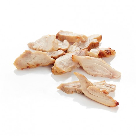 Emincés de cuisse de poulet rôti