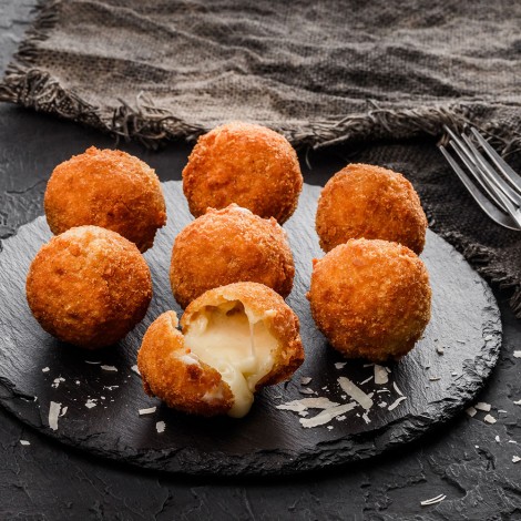 Old Gouda dough balls