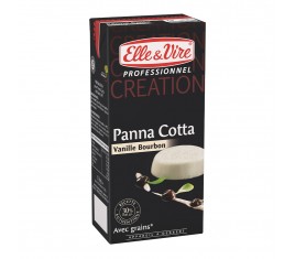 Appareil à Panna Cotta à la vanille Bourbon avec grains