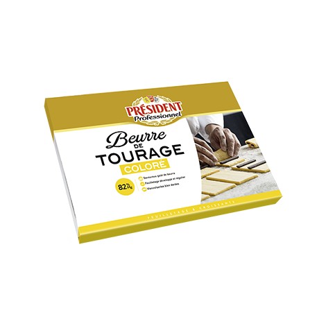 Beurre de Tourage 82% coloré Plaque 2 kg