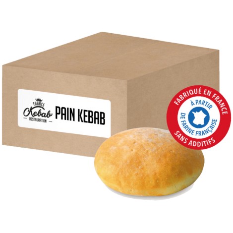 Pain rond pour sandwich / kebab 110g - 36 pains