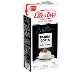 Appareil à Panna Cotta à la vanille Bourbon avec grains