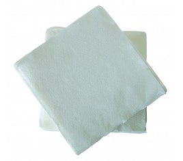 SERVIETTES de table BLANCHES CLASSIC 30 x 30 cm 1 pli Lisse