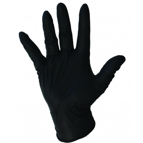 GANTS NITRILE NOIRS non poudrés