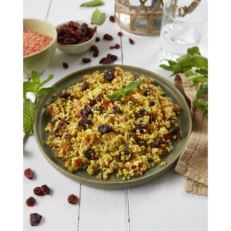 Salade Boulghour lentilles corail & cranberries