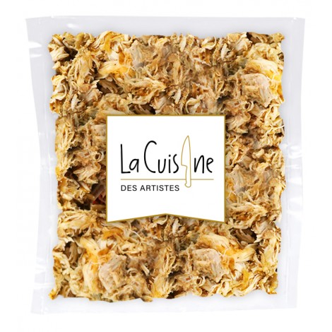 Effilochés de poulet épicé 