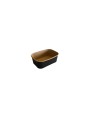 Barquette rectangulaire 750ml noire