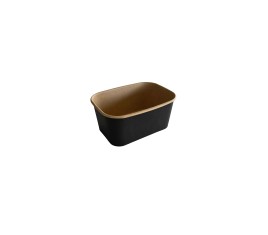 Barquette rectangulaire 1000ml noire