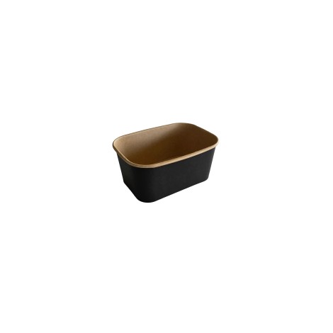Barquette rectangulaire 1000ml noire